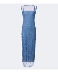 SIR. - Leif Embroidered Mesh Maxi Dress - Lyst
