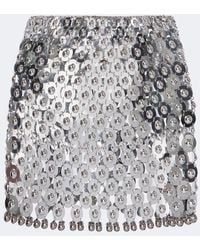 Rabanne - Chainmail Embellished Miniskirt - Lyst