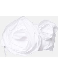 Simone Rocha - Rosette Cotton Poplin Bandeau Top - Lyst