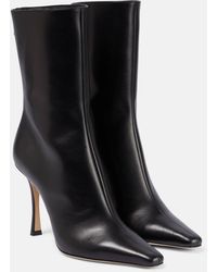Jimmy Choo - Agathe 100 Leather Ankle Boots - Lyst