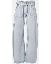 Acne Studios - Jeans Anchos Page Con Cinturon - Lyst