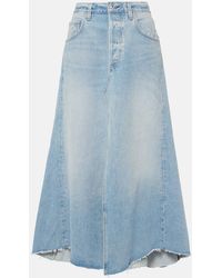 Citizens of Humanity - Gonna midi di jeans Mina Reworked - Lyst