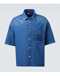 Loewe - Camisa Bowling Paula's Ibiza En Denim - Lyst