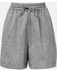 Asceno - Boston Linen Shorts - Lyst