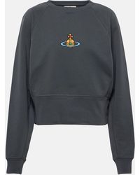 Vivienne Westwood - Athletic Cropped Cotton Jersey Sweatshirt - Lyst
