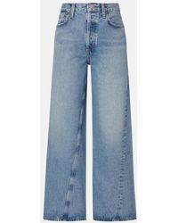 Agolde - Twist Low-Rise Wide-Leg Jeans - Lyst