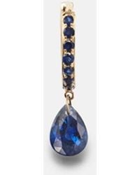 PERSÉE - Persee 18kt Gold Single Earring With Sapphire And Topaz - Lyst