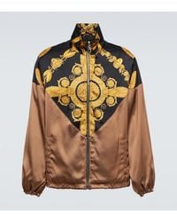 Versace - Baroque Print Techno Fabric Jacket For - Lyst