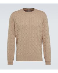 Brunello Cucinelli - Cable-knit Cashmere Sweater - Lyst