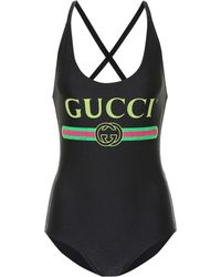 Gucci Bedruckter Badeanzug - Schwarz
