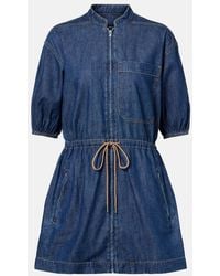 Veronica Beard - Akerman Denim Minidress - Lyst