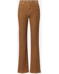 Saint Laurent - Clyde Cotton Corduroy Wide-Leg Pants - Lyst