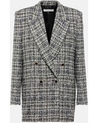 Alessandra Rich - Wool Lame Tweed Blazer - Lyst