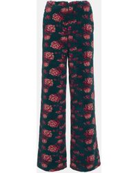 Magda Butrym - High-Rise Floral Teddy Straight Pants - Lyst