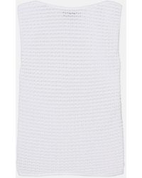 Vince - Crochet Cotton-Blend Top - Lyst