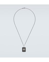 Ileana Makri - Evil Eye Sterling Pendant Necklace With Diamonds - Lyst