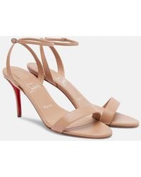 Christian Louboutin - Miss Z 80 Leather Sandals - Lyst