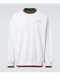 Gucci - Logo Cotton-Blend Sweatshirt - Lyst