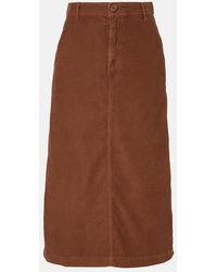 Velvet - Jupe Midi Fia En Coton - Lyst