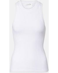 Victoria Beckham - Cotton-Blend Tank Top - Lyst