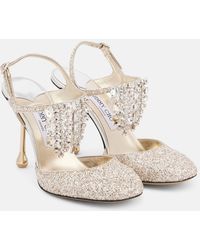 Jimmy Choo - Verity 95 Glitter Pumps - Lyst