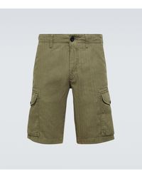 Incotex - Cargo-Shorts aus Baumwolle und Leinen - Lyst