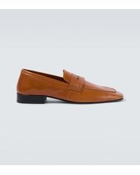 Dries Van Noten - Leather Penny Loafers - Lyst