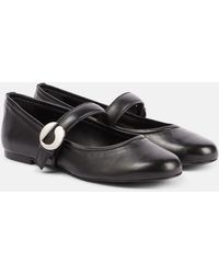 Coperni - Belt Leather Ballet Flats - Lyst