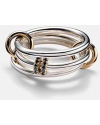 Spinelli Kilcollin - Dion Sg Sterling Stacked Ring With Diamonds - Lyst