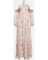 Giambattista Valli - Off-the-shoulder Floral Silk Gown - Lyst