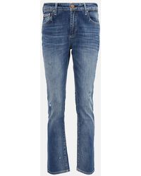 AG Jeans - High-Rise Cropped Jeans Mari - Lyst