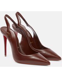Christian Louboutin Nudes Hot Chick Leather Pumps | Lyst