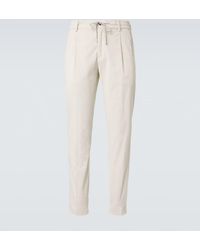 Eleventy - Cotton And Cashmere Corduroy Straight Pants - Lyst