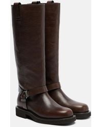 Brunello Cucinelli - Monili Leather Knee-High Boots - Lyst