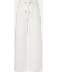 Max Mara - Amedea Linen Wide-Leg Pants - Lyst
