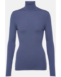 Wolford - Ribbed-Knit Virgin Wool Turtleneck Top - Lyst