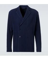 Homme Plissé Issey Miyake - Tailored Pleats 1 Double-Breasted Blazer - Lyst
