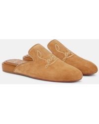 Christian Louboutin - Coolito Donna Suede Slippers - Lyst