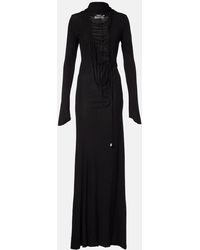 The Attico - Cutout Crepe Maxi Dress - Lyst