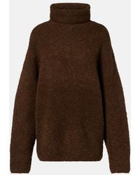TOTEME - Alpaca And Wool-Blend Boucle Turtleneck Sweater - Lyst