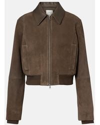 Vince - Suede Blouson Jacket - Lyst