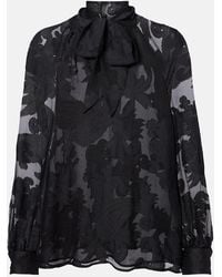 Etro - Paisley Tie-Neck Blouse - Lyst