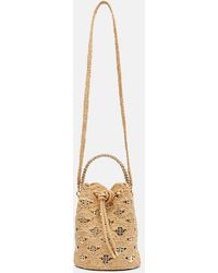 Rabanne - Embellished Raffia Tote Bag - Lyst