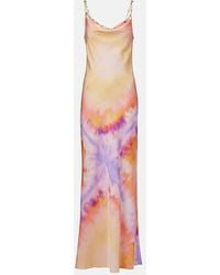 Rabanne - Tie-Dye Slip Dress - Lyst