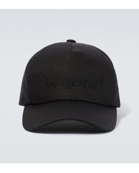 Saint Laurent - Cappello Da Baseball Con Logo Ricamato - Lyst