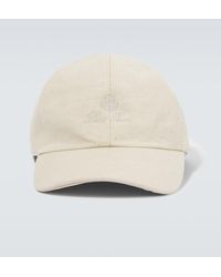 Loro Piana - Logo Cotton And Linen Baseball Cap - Lyst