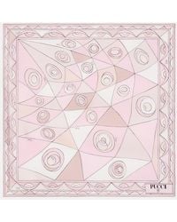 PUCCI - Occhi Silk Twill Scarf - Lyst