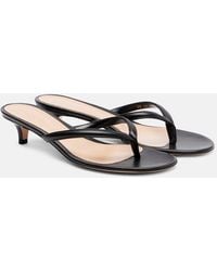 Gianvito Rossi - Calypso 35 Leather Thong Sandals - Lyst
