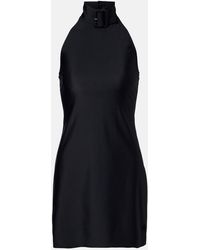 Courreges - Buckle-Detail Jersey Minidress - Lyst