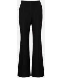 Givenchy - Mid-Rise Wool Flared Pants - Lyst